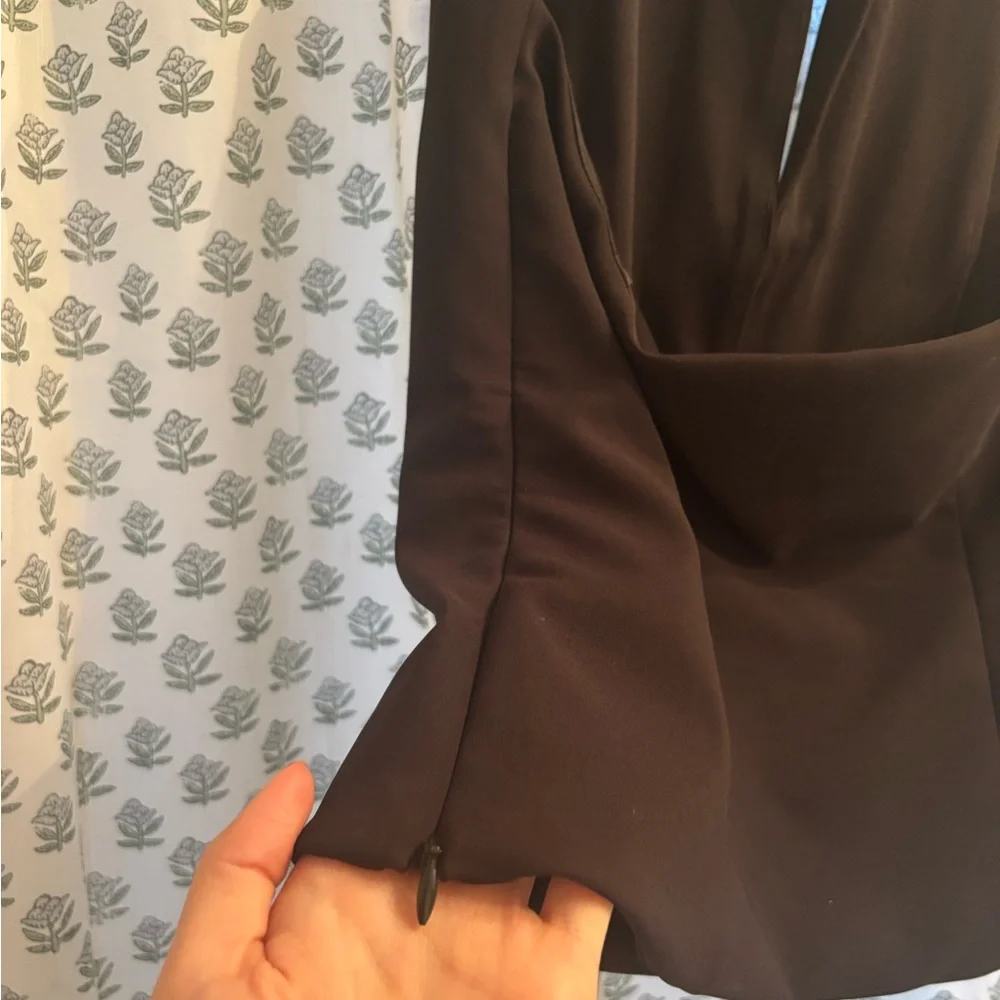 Zara Black Halter Top with Rhinestone Bows - Picture 4 of 5